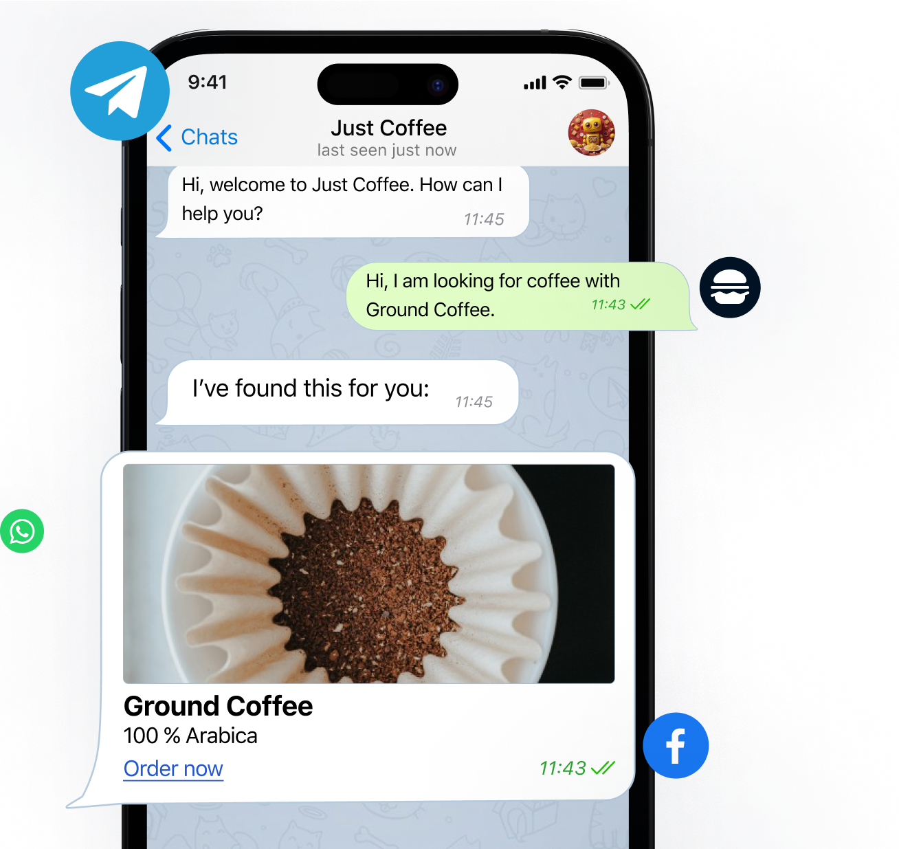 food bot screenshot